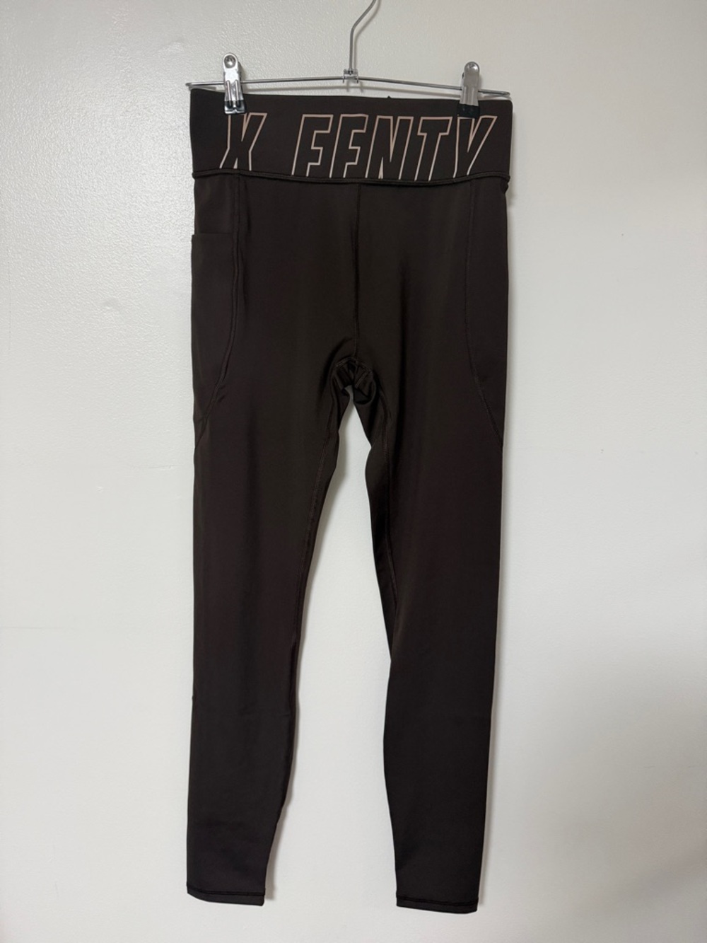 Savage X Fenty Black High-Waist Leggings with Logo Waistband